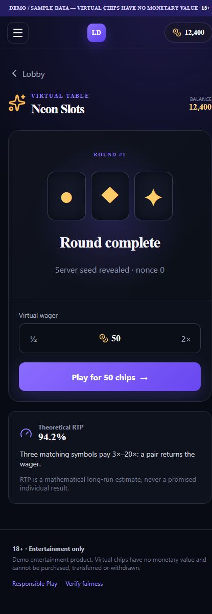 Игровой экран Slots